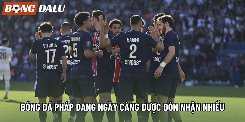 Bóng đá Pháp đang ngày càng được đón nhận nhiều 